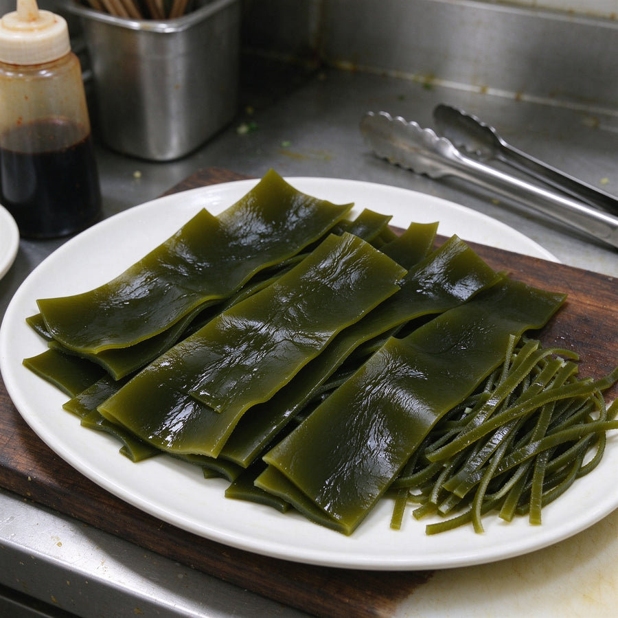 Fresh Kelp Sheets and Shredded Strips