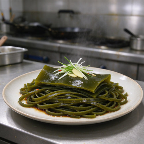 Fresh Kelp Sheets and Shredded Strips