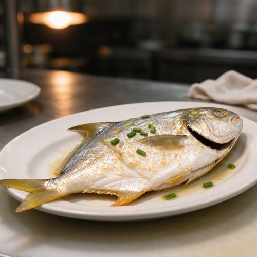 Fresh Whole Golden Pomfret Fish